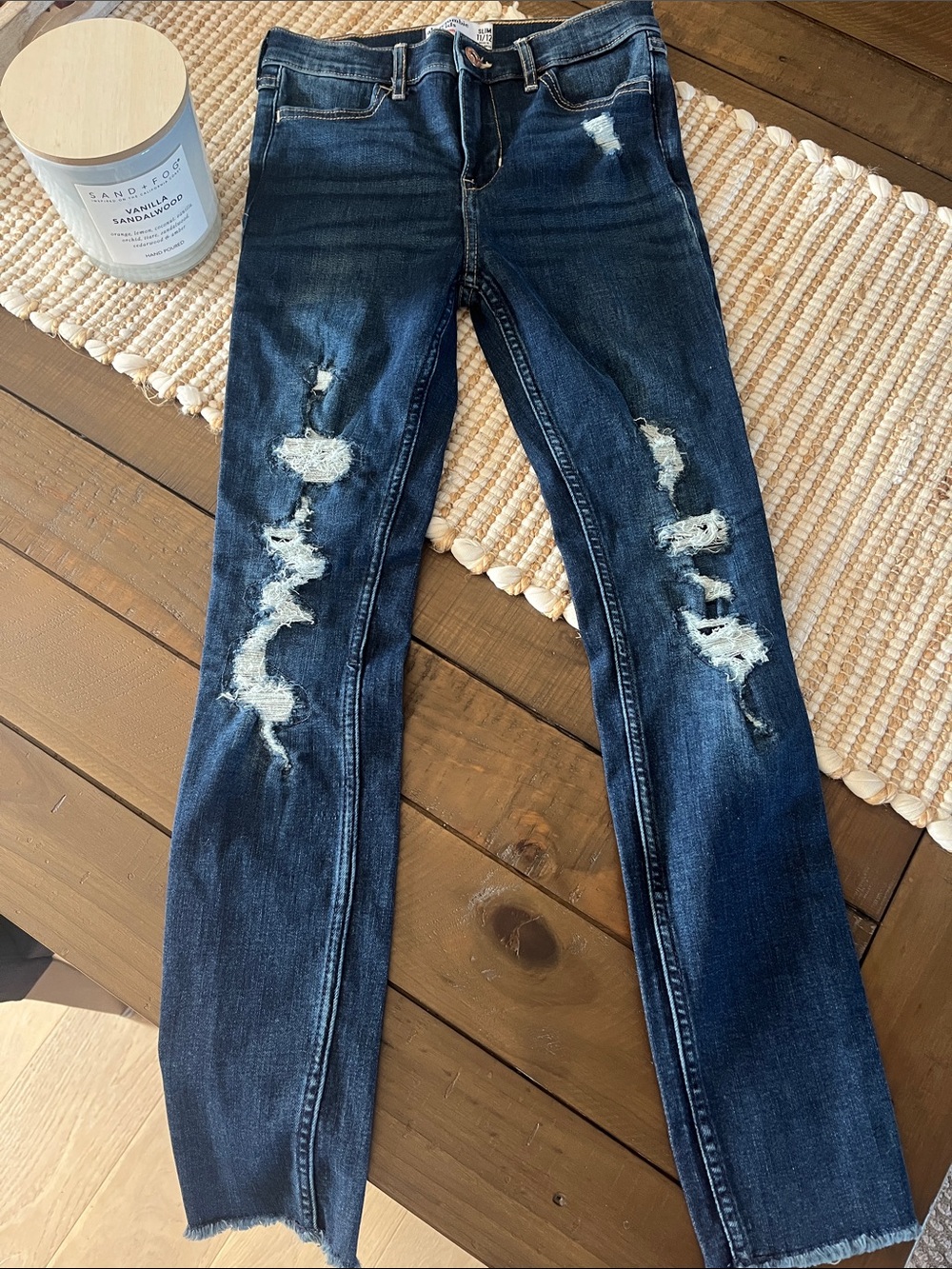 adidas Indigo Ripped Skinny Jeans xxl